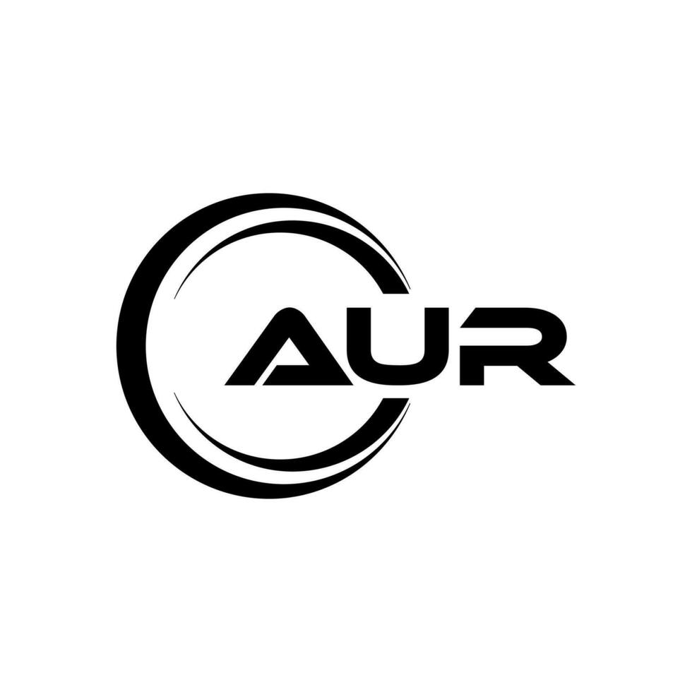 AUR Logo Design, Inspiration for a Unique Identity. Modern Elegance and Creative Design. Watermark Your Success with the Striking this Logo. vector