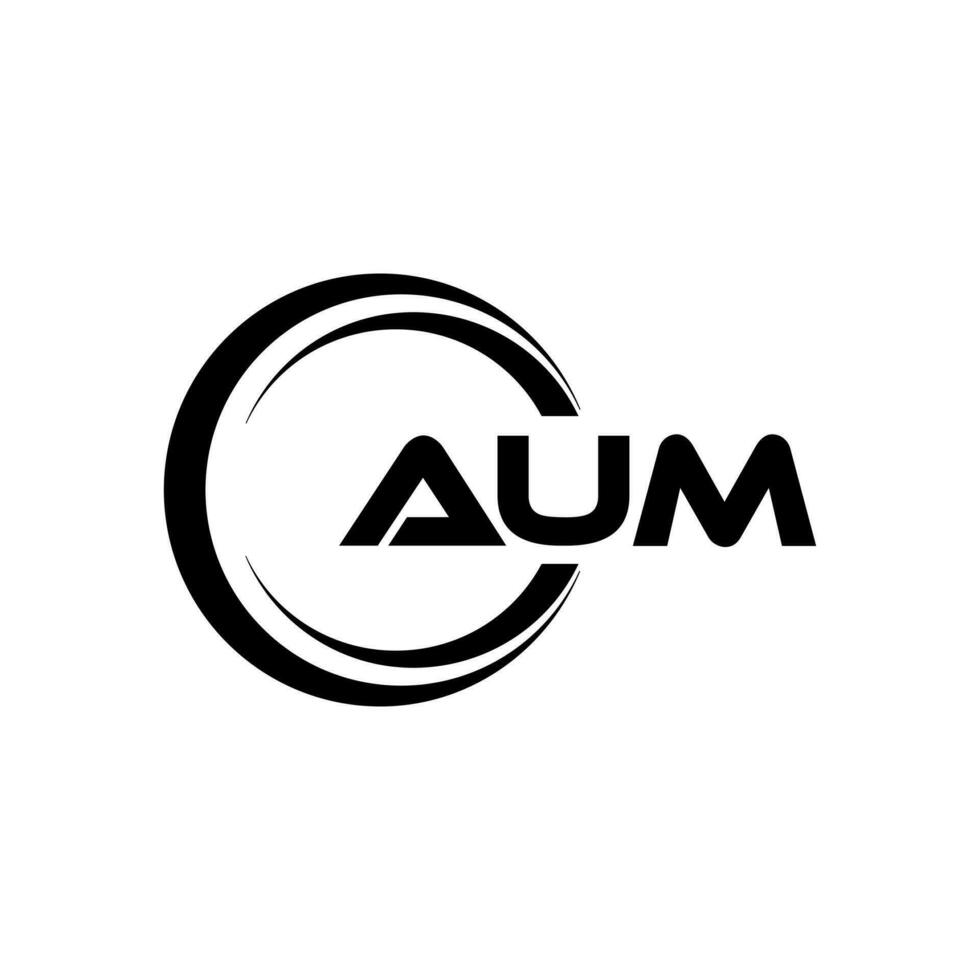 AUM Logo Design, Inspiration for a Unique Identity. Modern Elegance and Creative Design. Watermark Your Success with the Striking this Logo. vector