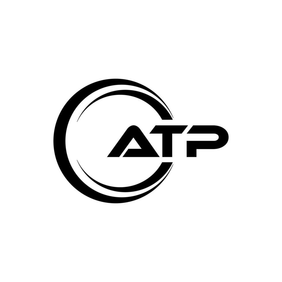 atp logo diseño, inspiración para un único identidad. moderno elegancia y creativo diseño. filigrana tu éxito con el sorprendentes esta logo. vector