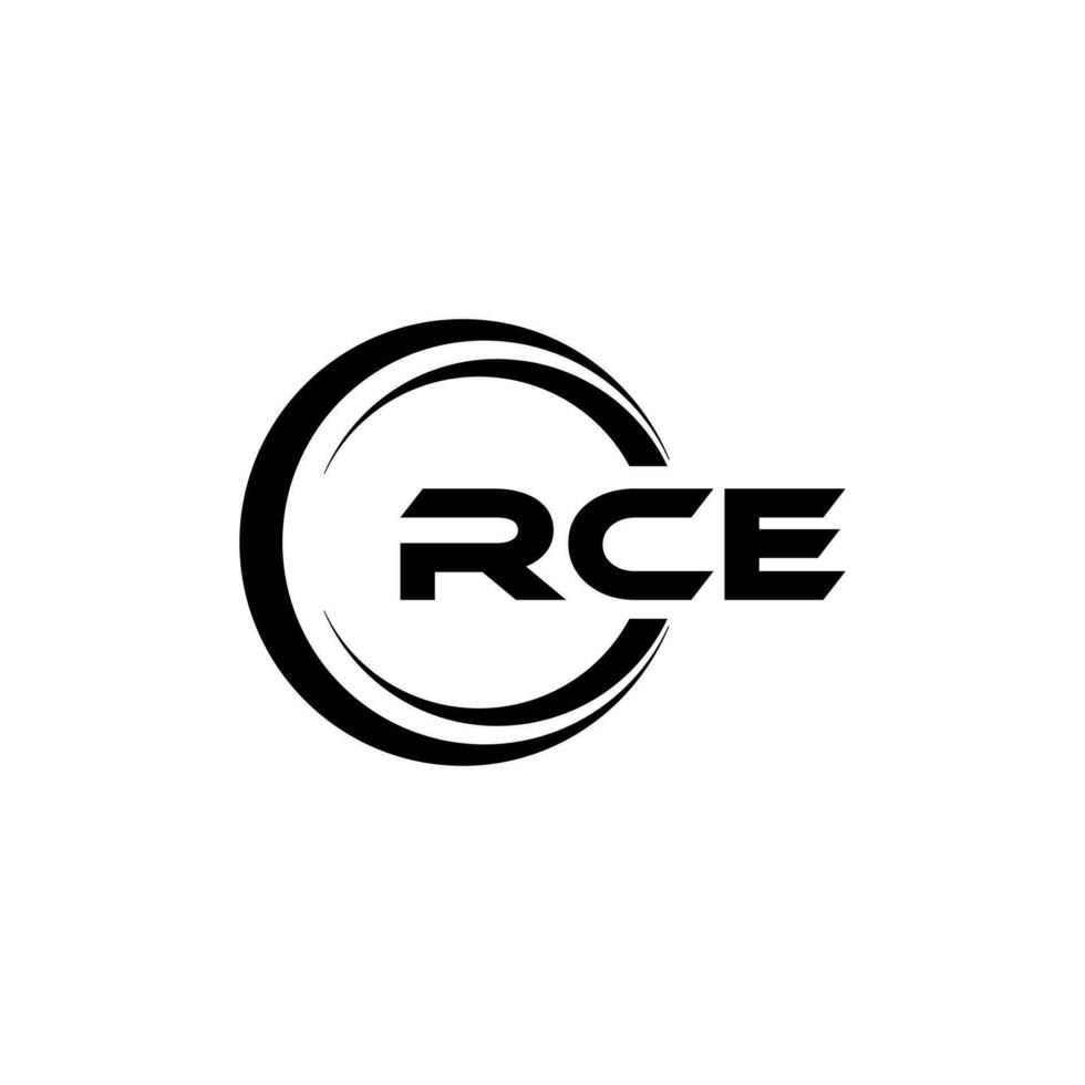 rce logo diseño, inspiración para un único identidad. moderno elegancia y creativo diseño. filigrana tu éxito con el sorprendentes esta logo. vector