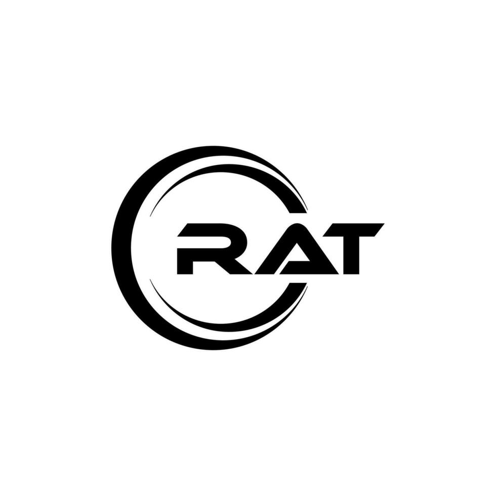 RAT Logo Design, Inspiration for a Unique Identity. Modern Elegance and Creative Design. Watermark Your Success with the Striking this Logo. vector