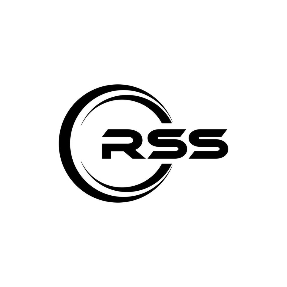 RSS Logo Design, Inspiration for a Unique Identity. Modern Elegance and Creative Design. Watermark Your Success with the Striking this Logo. vector