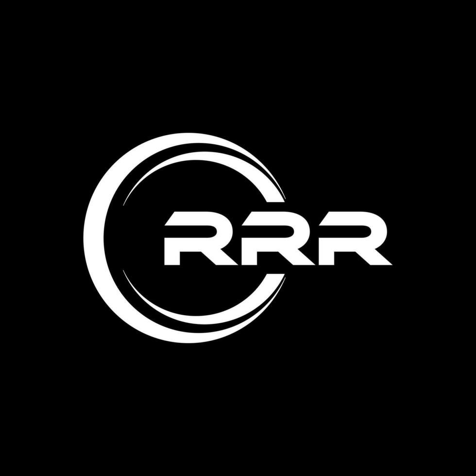 RRR Logo Design, Inspiration for a Unique Identity. Modern Elegance and Creative Design. Watermark Your Success with the Striking this Logo. vector