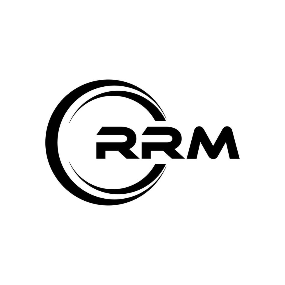 RRM Logo Design, Inspiration for a Unique Identity. Modern Elegance and Creative Design. Watermark Your Success with the Striking this Logo. vector