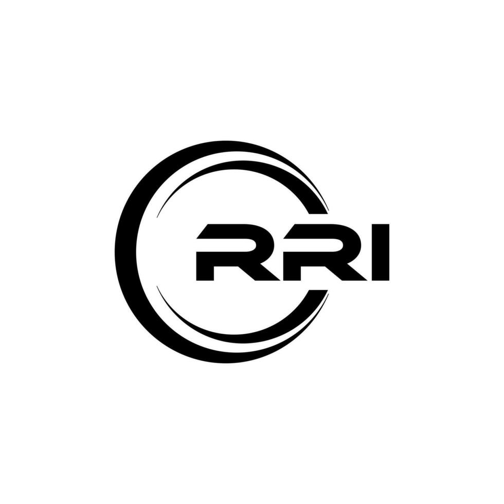 rri logo diseño, inspiración para un único identidad. moderno elegancia y creativo diseño. filigrana tu éxito con el sorprendentes esta logo. vector