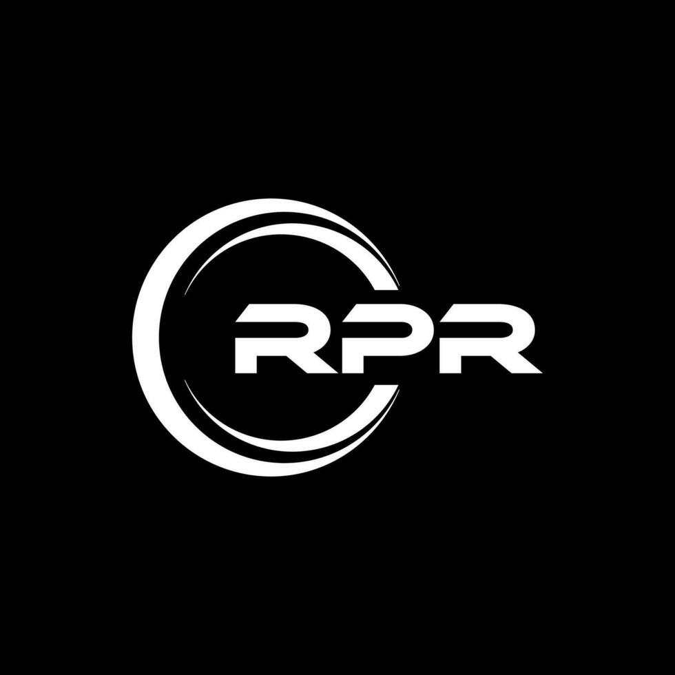 RPR Logo Design, Inspiration for a Unique Identity. Modern Elegance and Creative Design. Watermark Your Success with the Striking this Logo. vector