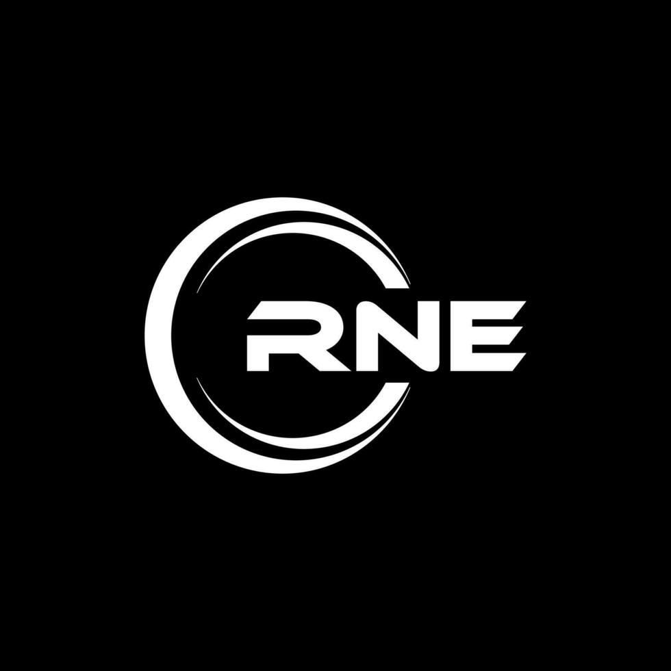 RNE Logo Design, Inspiration for a Unique Identity. Modern Elegance and Creative Design. Watermark Your Success with the Striking this Logo. vector