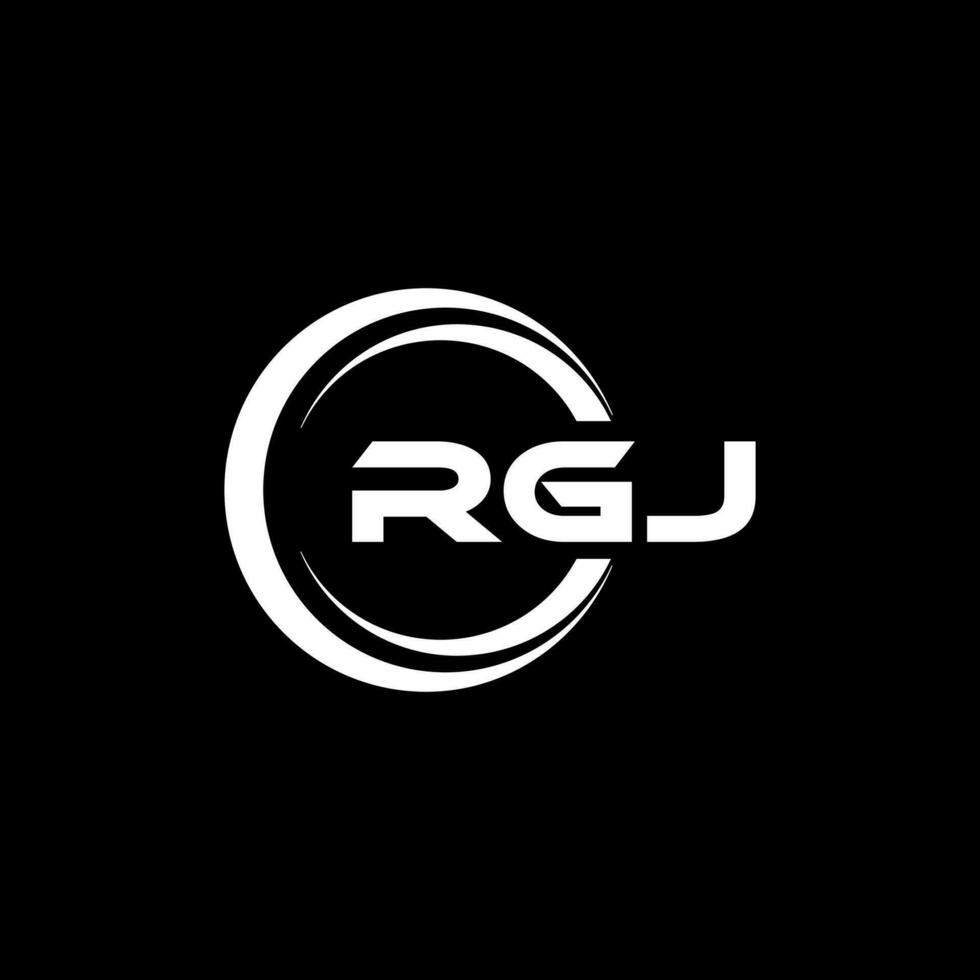RGJ Logo Design, Inspiration for a Unique Identity. Modern Elegance and Creative Design. Watermark Your Success with the Striking this Logo. vector