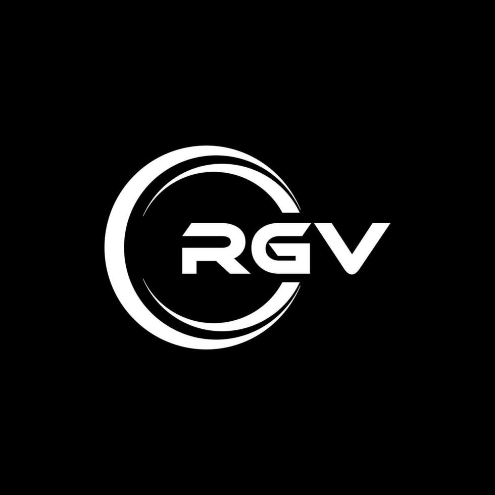 RGV Logo Design, Inspiration for a Unique Identity. Modern Elegance and Creative Design. Watermark Your Success with the Striking this Logo. vector