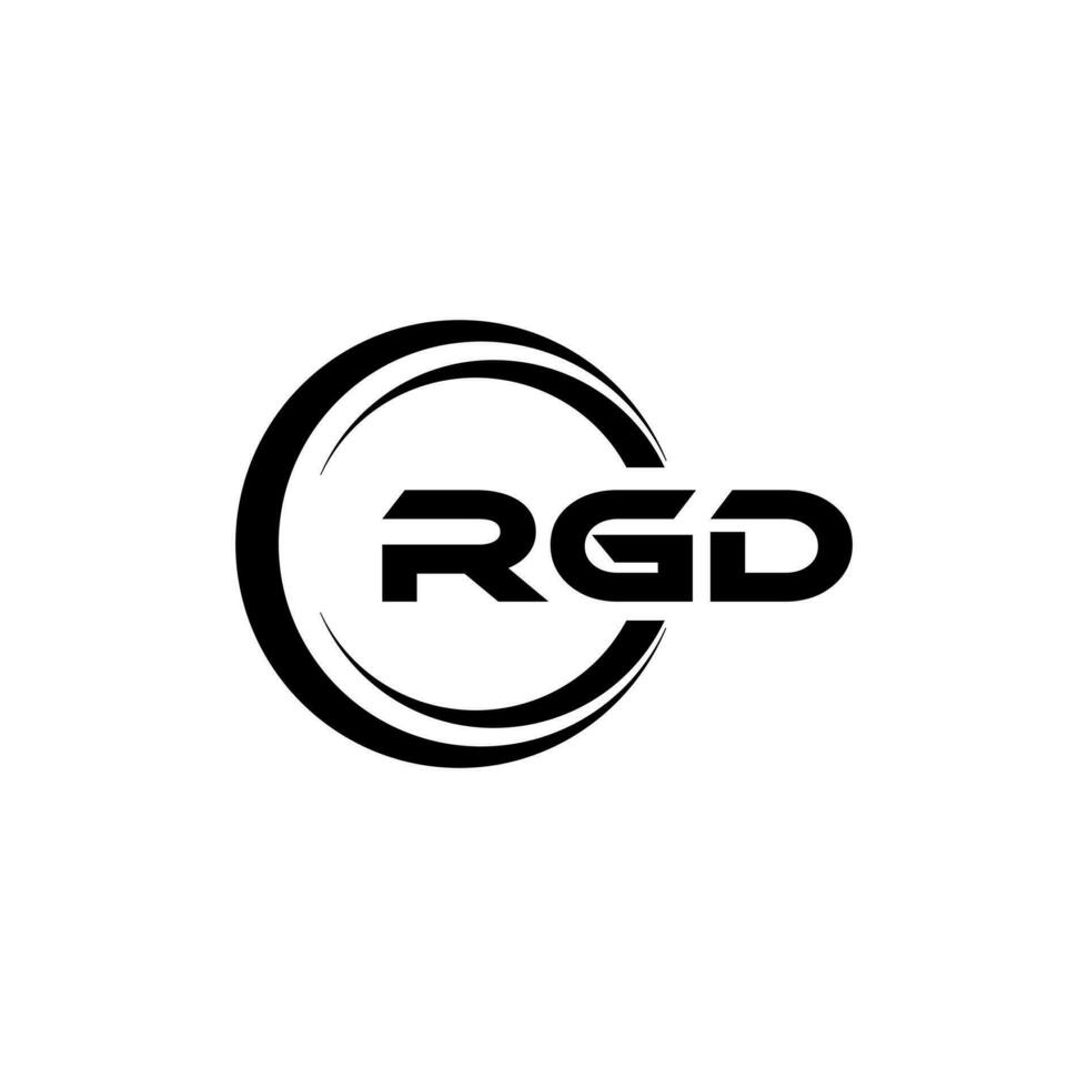 RGD Logo Design, Inspiration for a Unique Identity. Modern Elegance and Creative Design. Watermark Your Success with the Striking this Logo. vector
