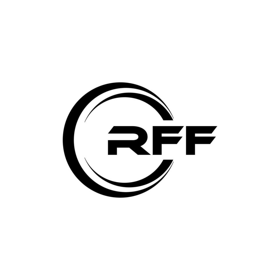 RFF Logo Design, Inspiration for a Unique Identity. Modern Elegance and Creative Design. Watermark Your Success with the Striking this Logo. vector