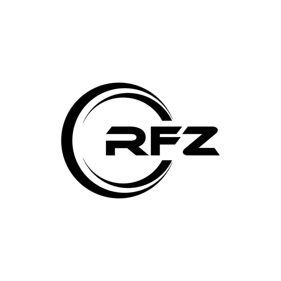 RFZ Logo Design, Inspiration for a Unique Identity. Modern Elegance and Creative Design. Watermark Your Success with the Striking this Logo. vector