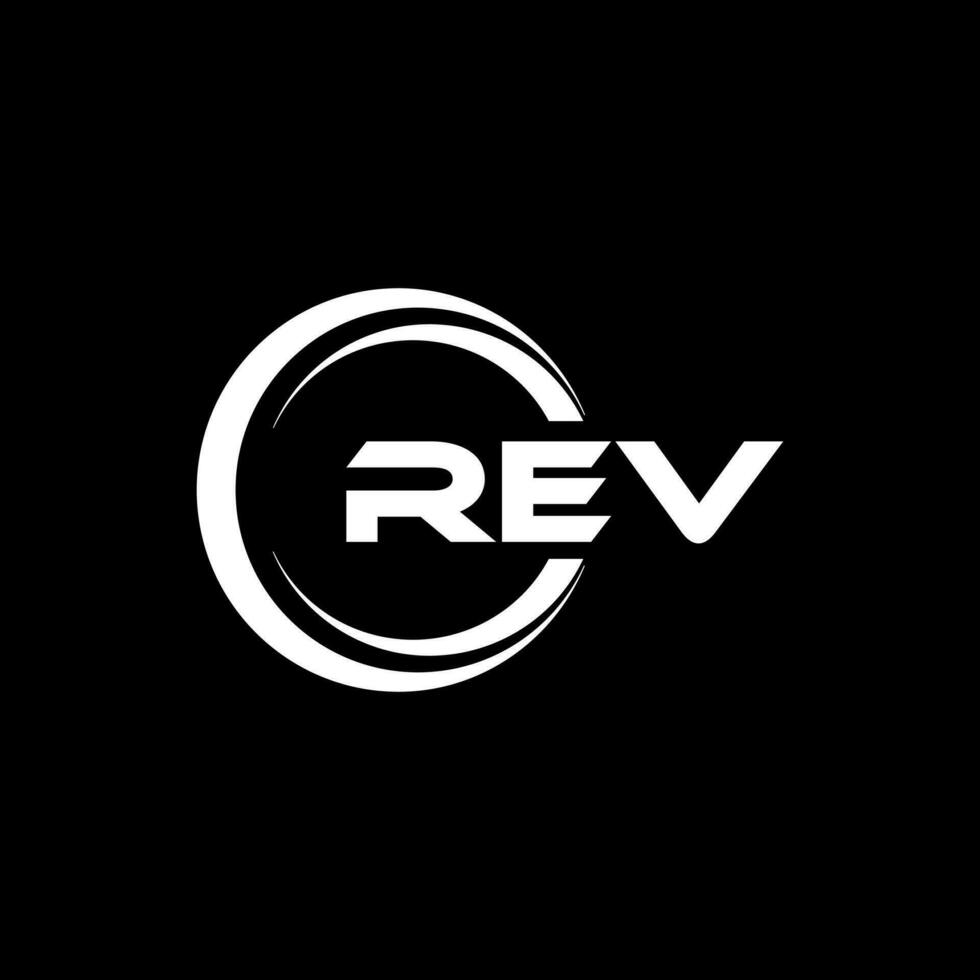 REV Logo Design, Inspiration for a Unique Identity. Modern Elegance and Creative Design. Watermark Your Success with the Striking this Logo. vector