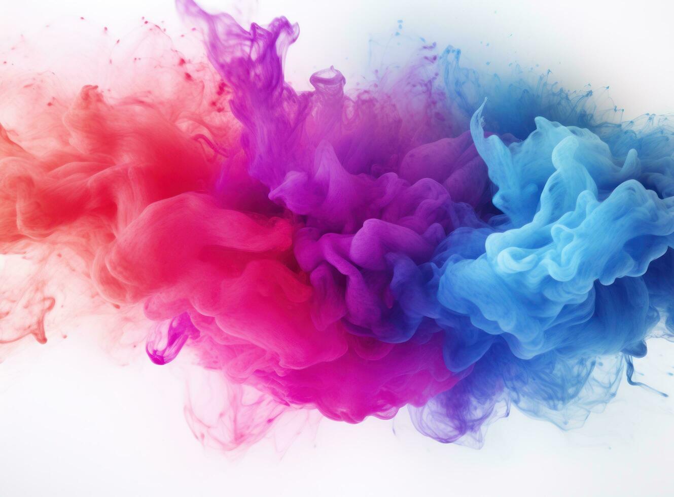 Colorful white background with white puff of dust photo