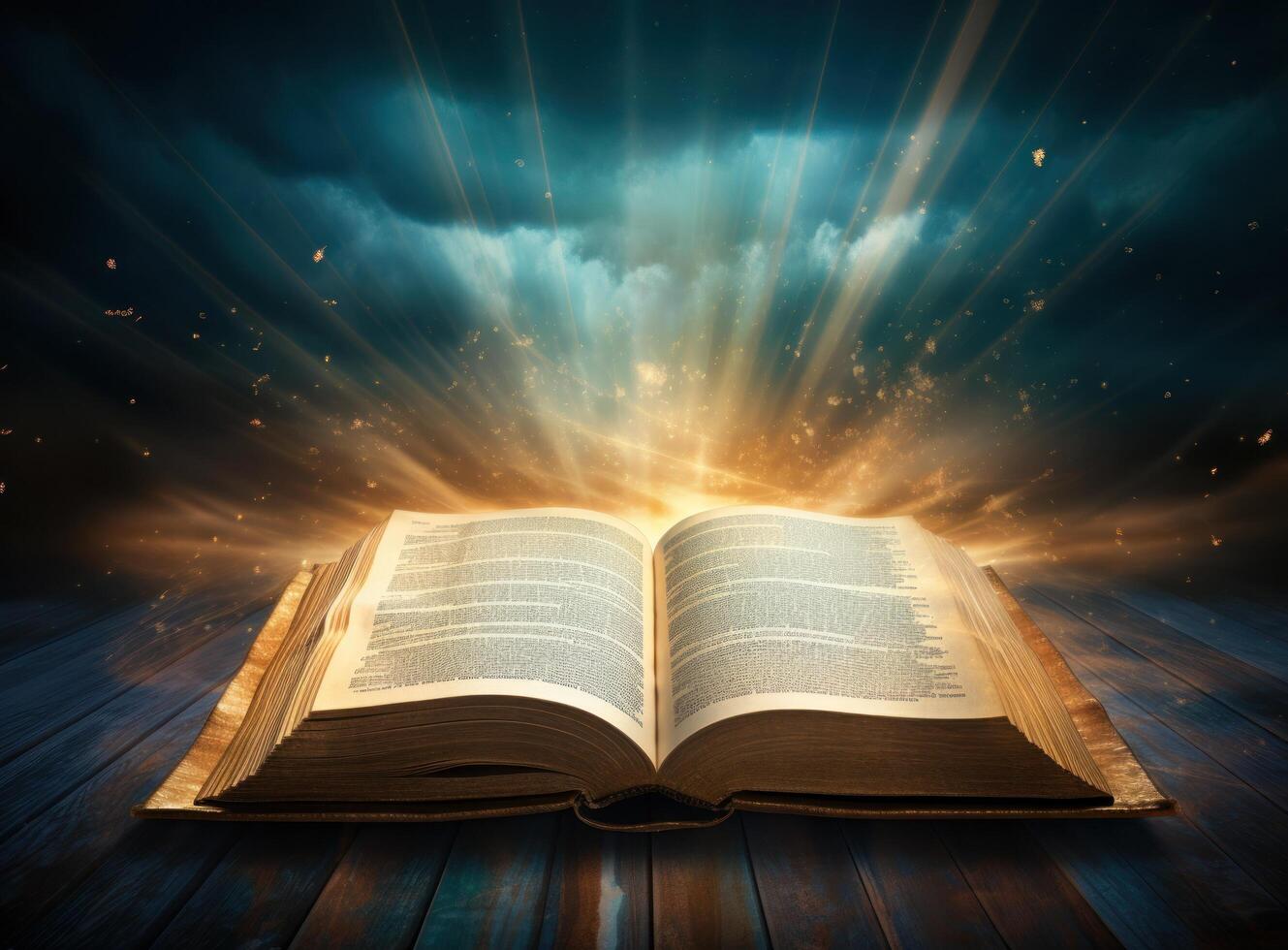 Open Bible With Sunlights 27819679 Stock Photo At Vecteezy