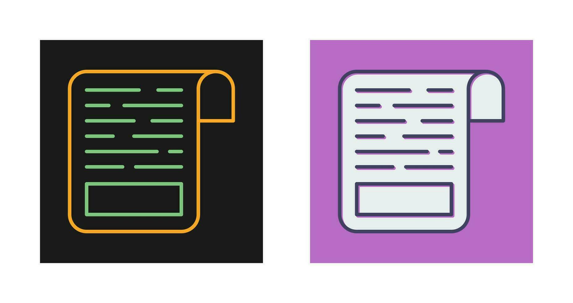 White Paper Vector Icon