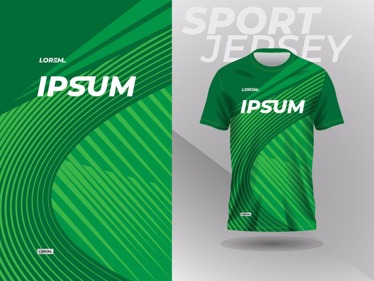 verde deporte jersey Bosquejo diseño modelo para ropa de deporte vector