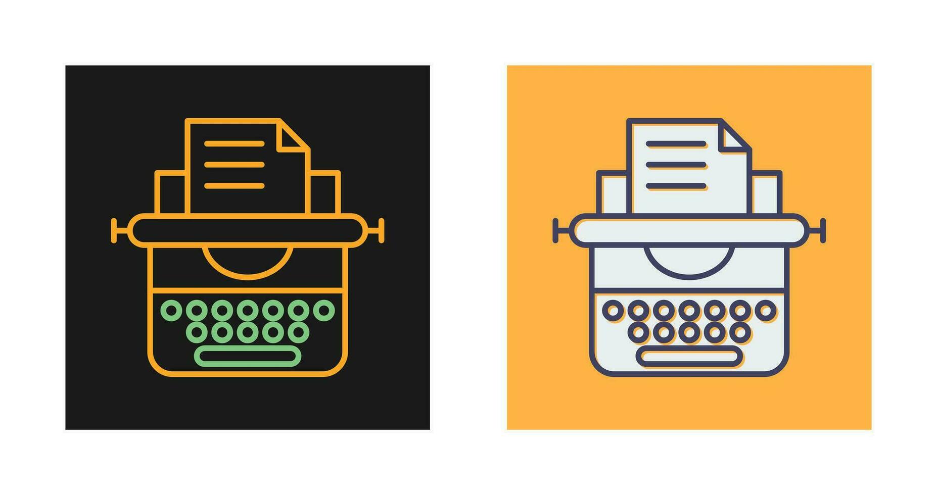 Typewriter Vector Icon
