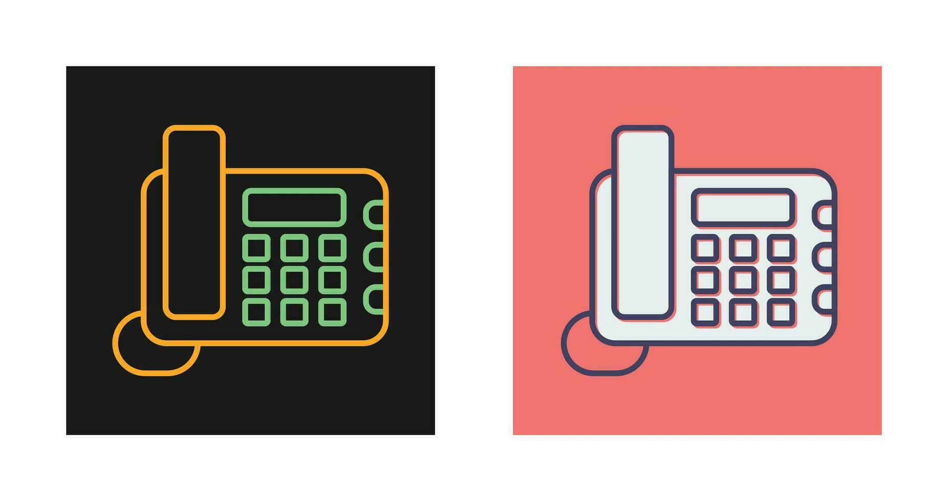Land Line Phone Vector Icon