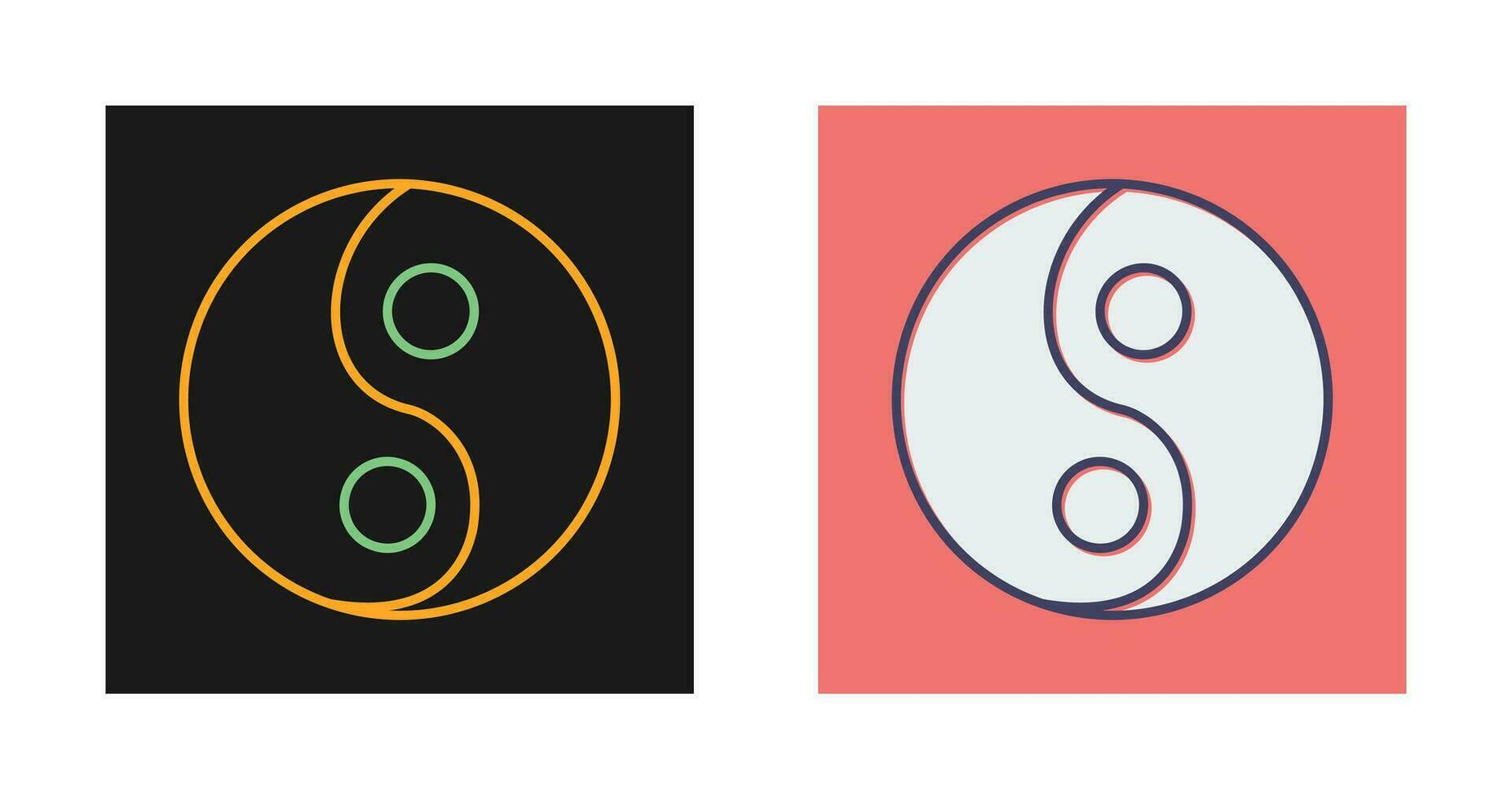 Yin Yang Vector Icon