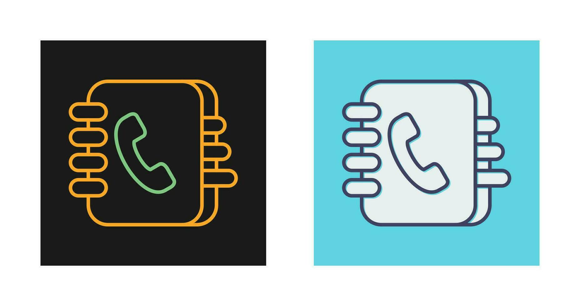 Contact Book Vector Icon
