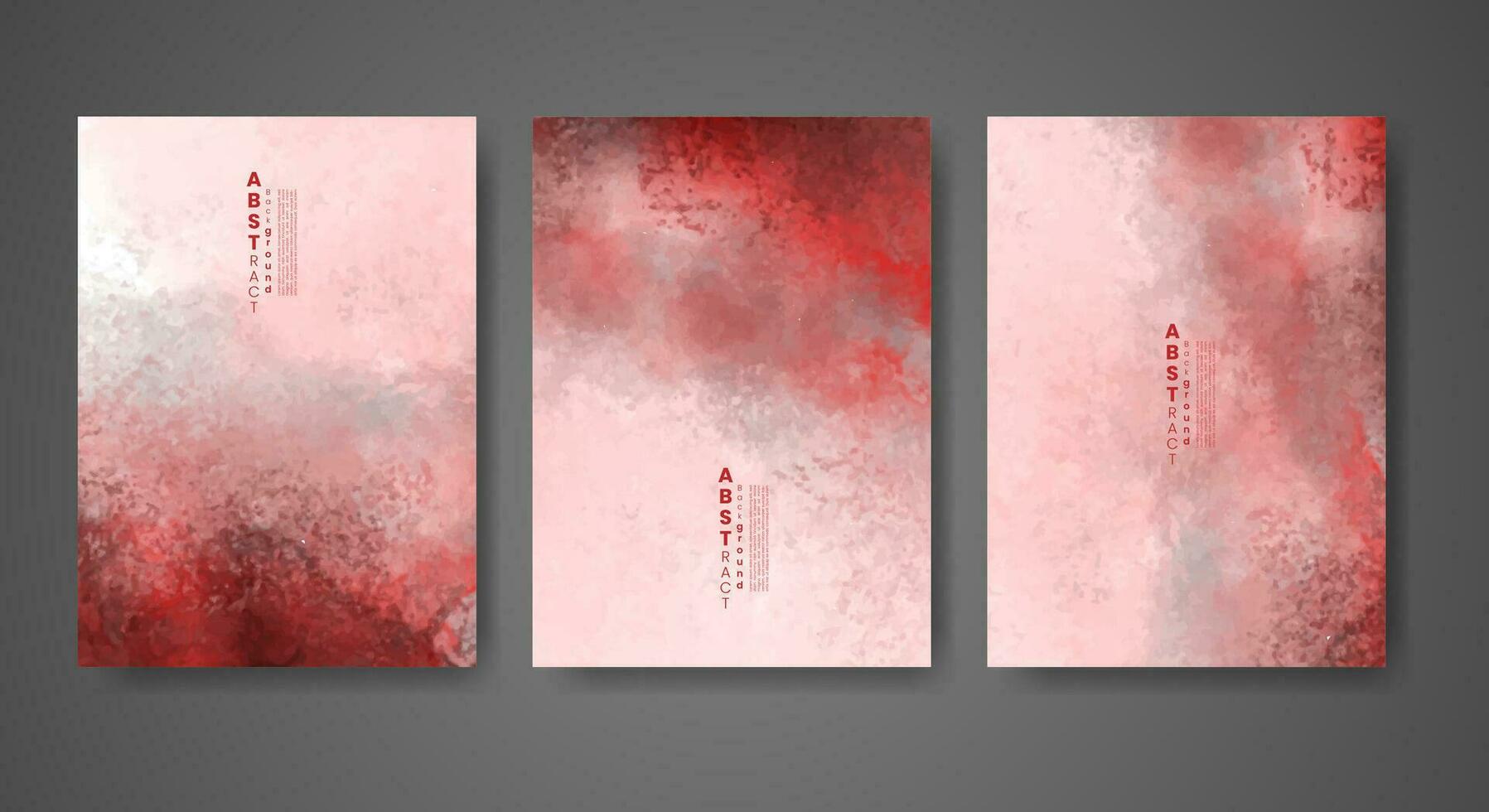 Set of creative hand painted abstract watercolor background. Design for your cover, date, postcard, banner, logo. vector