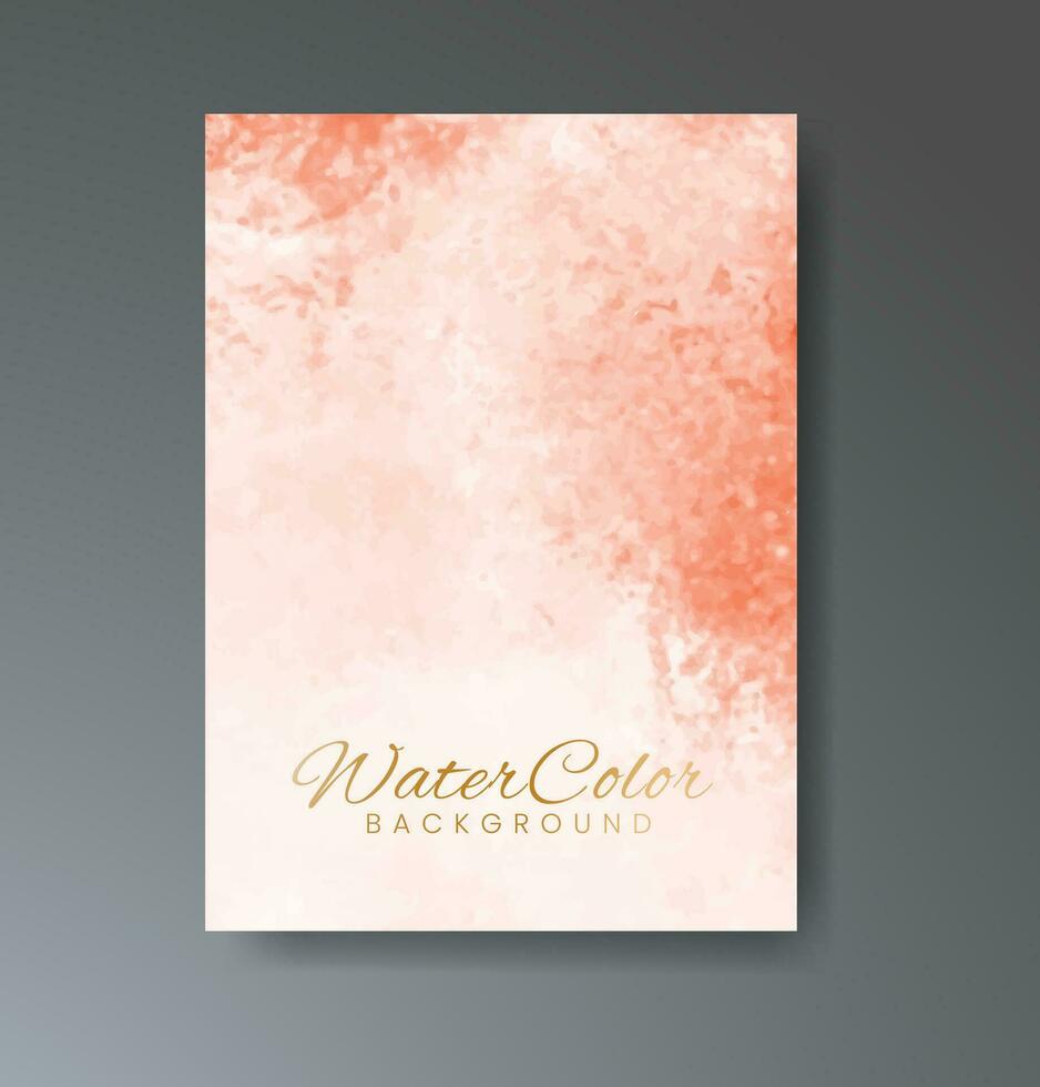 Cards with watercolor background. Design for your cover, date, postcard, banner, logo. vector