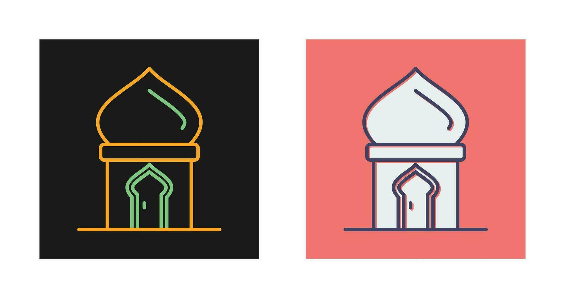 icono de vector de puerta masjid