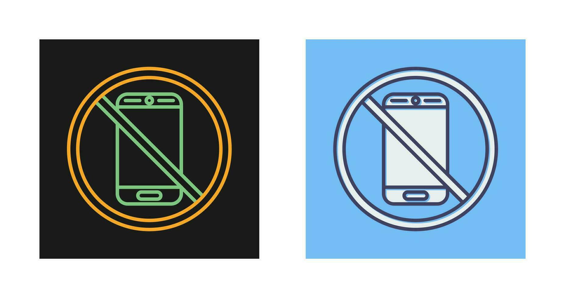 No Phone Vector Icon
