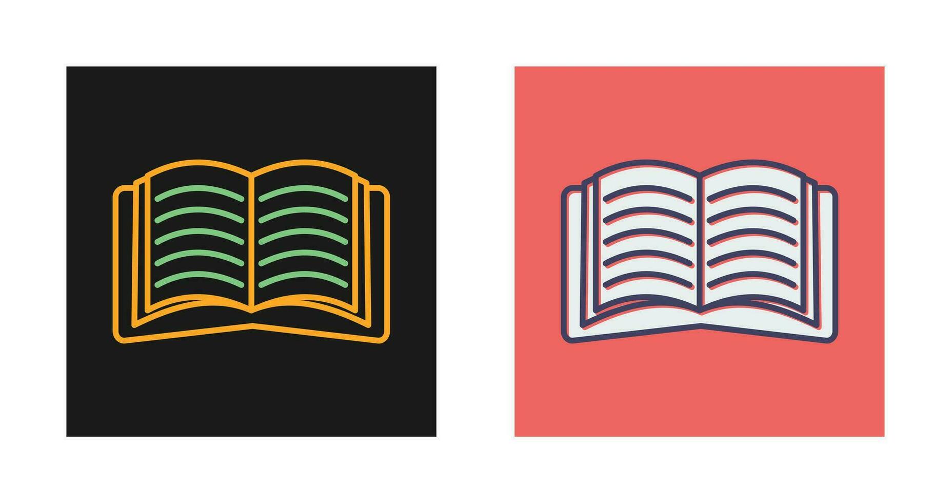 Open Book Vector Icon