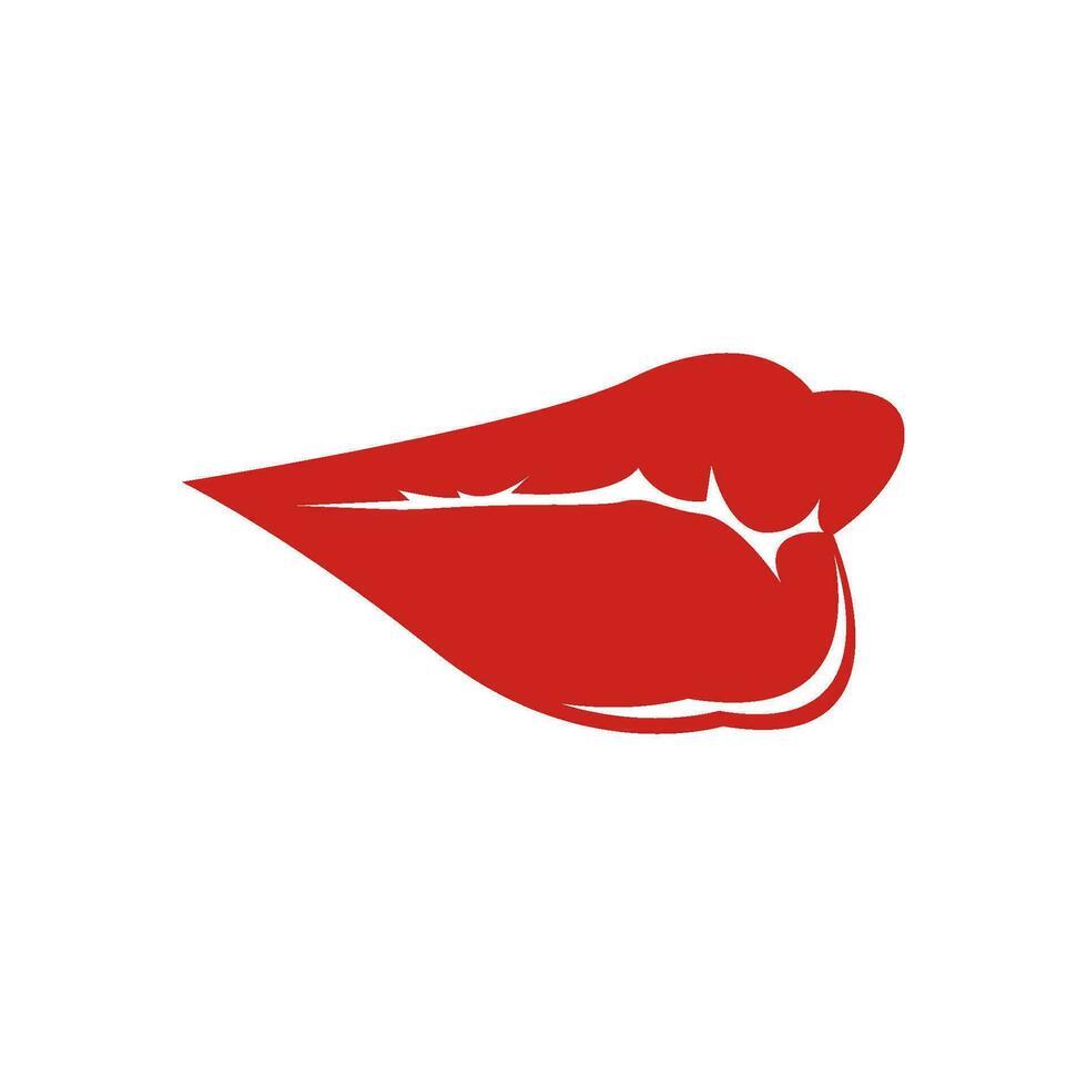 icono de labios plantilla de vector de logotipo cosmético