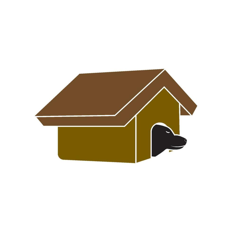 Casa de perro, perro perrera icono vector ilustración símbolo diseño