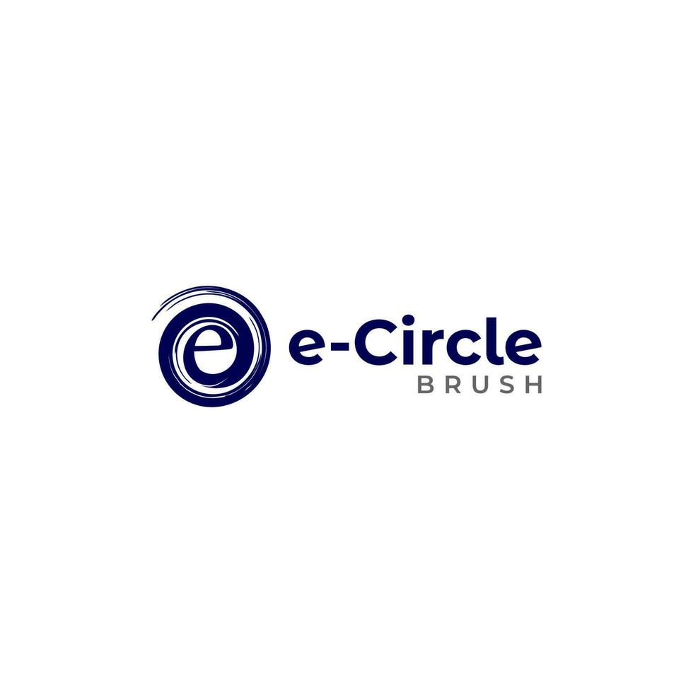 mi circulo cepillo logo diseño vector