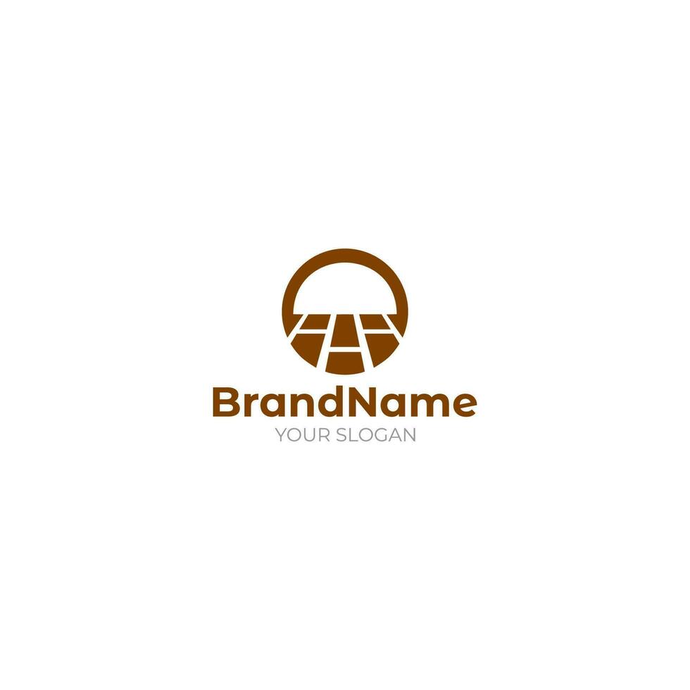 Circle Floor Logo Design Vector
