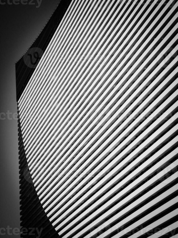 Modern architecture in black and white photo