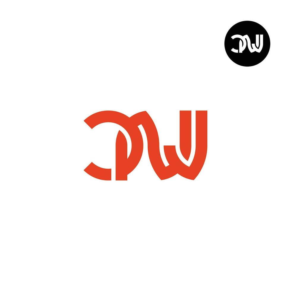 Letter CNJ Monogram Logo Design vector