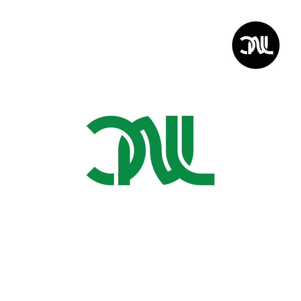 Letter CNL Monogram Logo Design vector