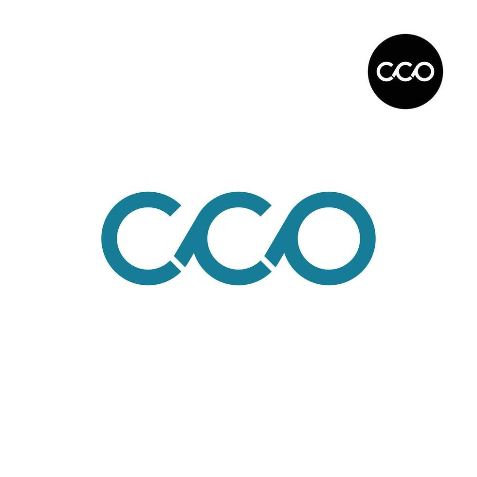 Letter CCO Monogram Logo Design vector