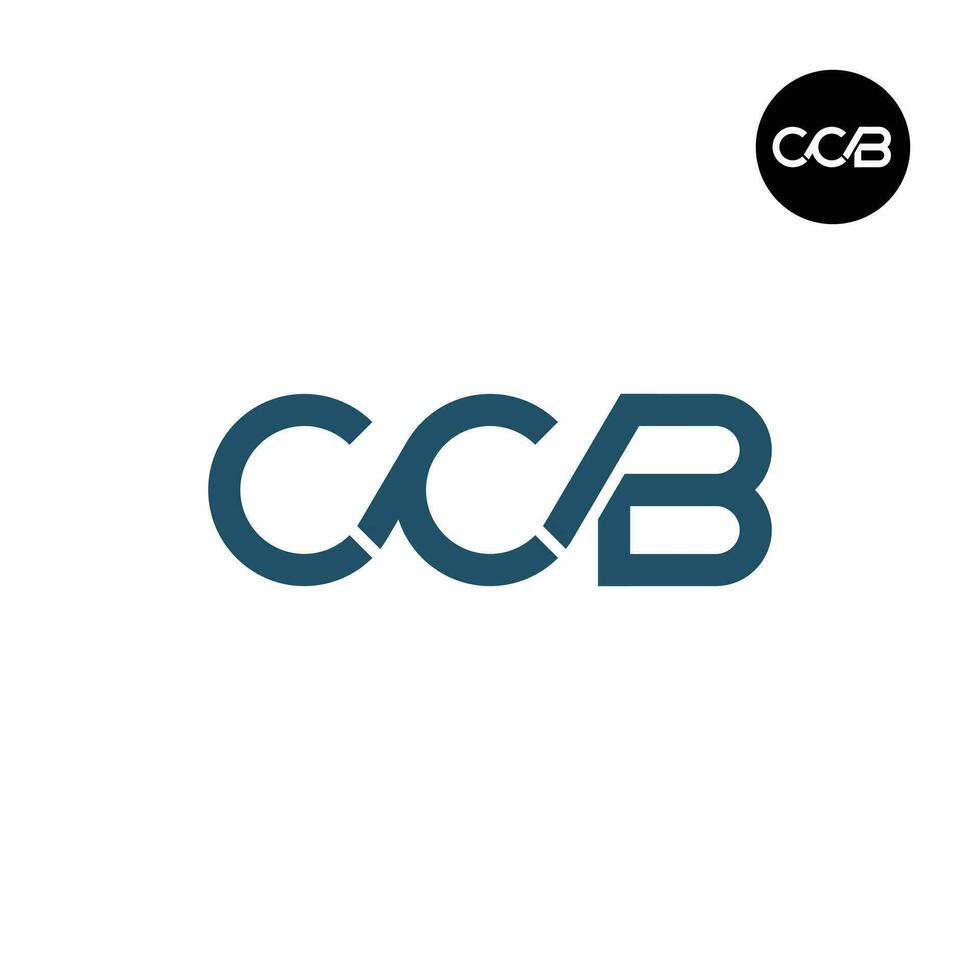 Letter CCB Monogram Logo Design vector