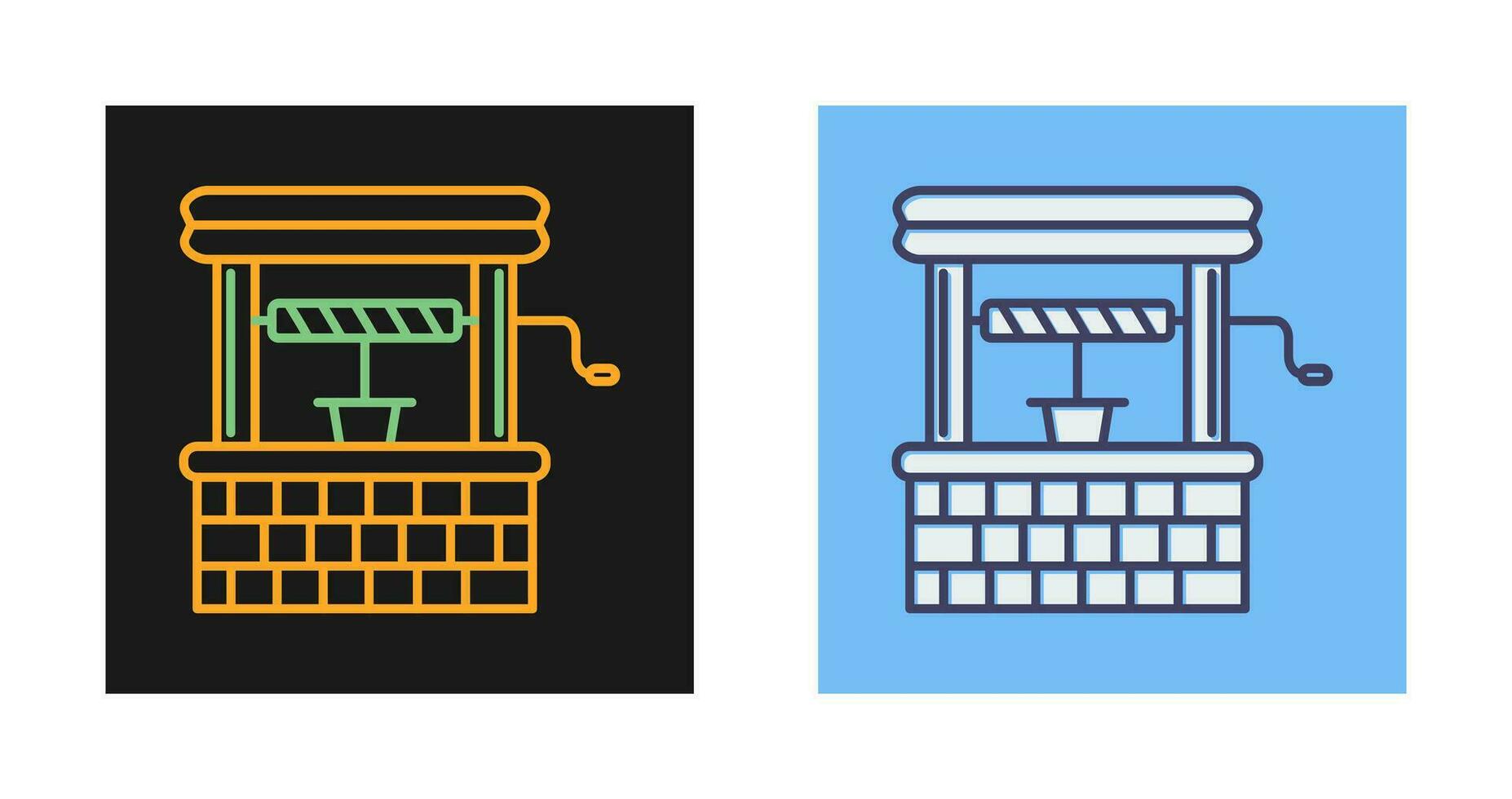 Water Well Vector Icon
