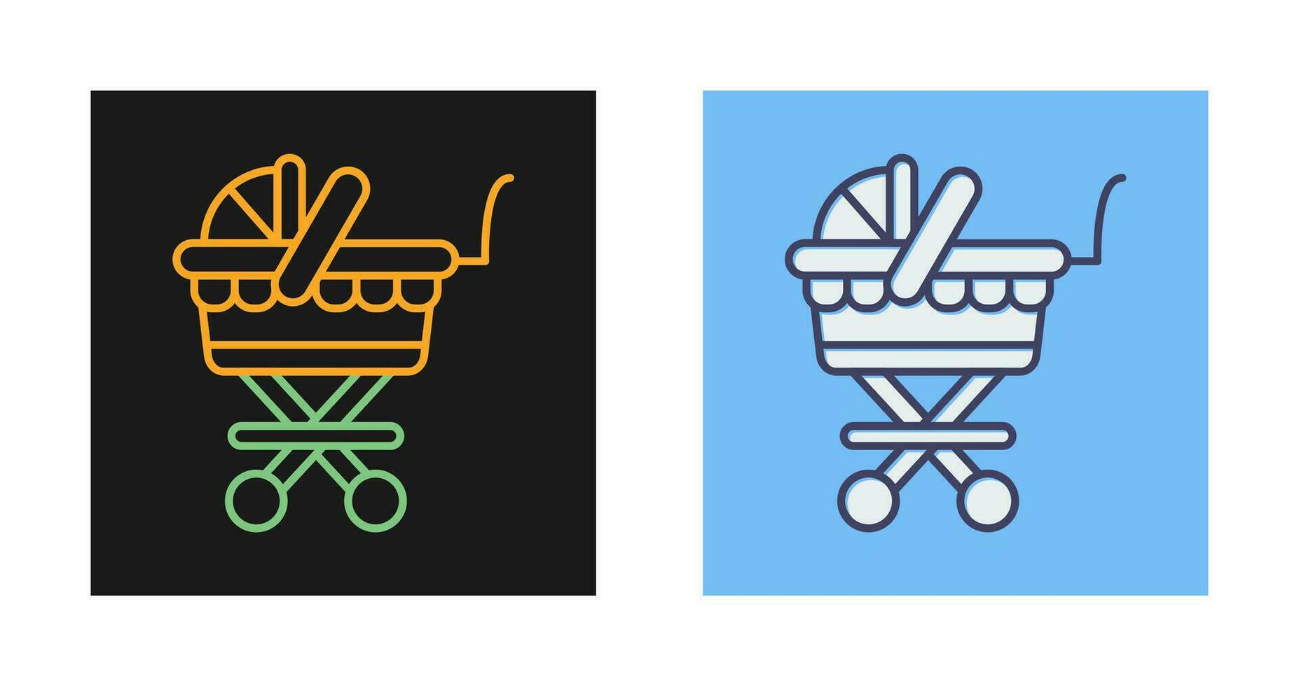 Baby Carriage Vector Icon