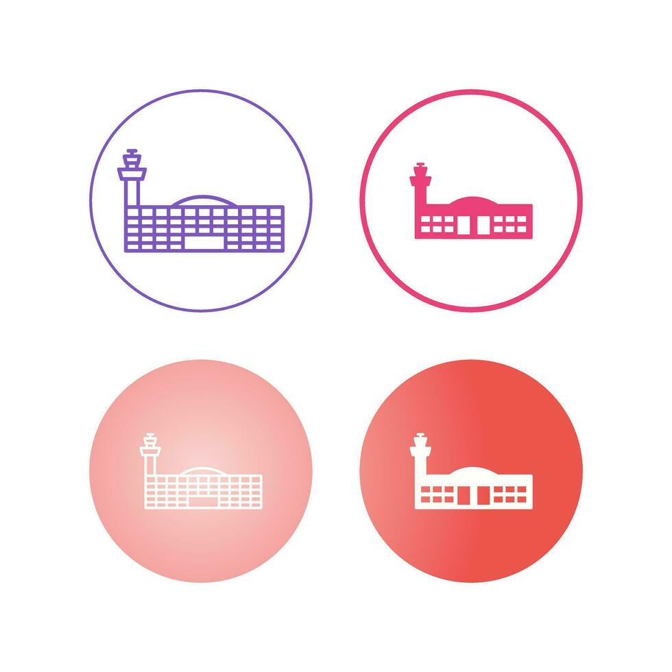 Airport Building Vector Icon