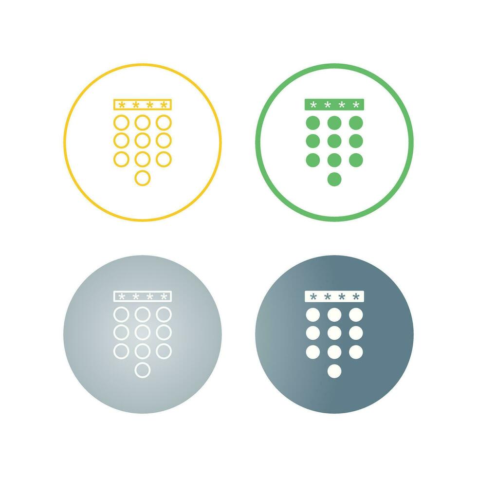 Passcode Lock Vector Icon 27823167 Vector Art at Vecteezy