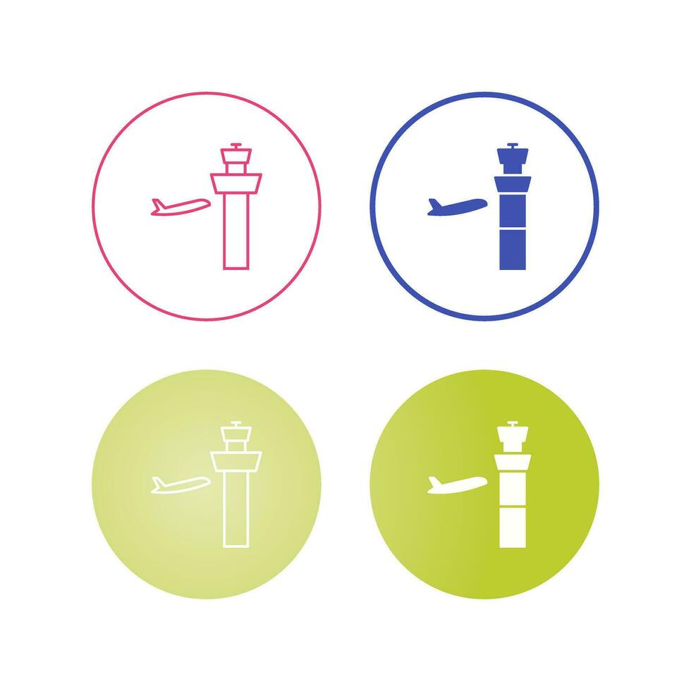 Air Control Tower Vector Icon