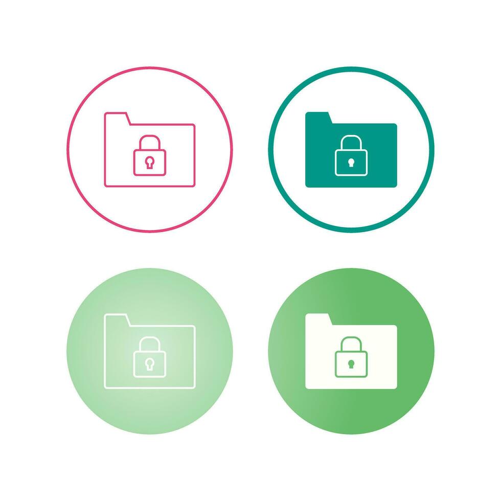 Secure folder vector icon 27823262 vector art at vecteezy