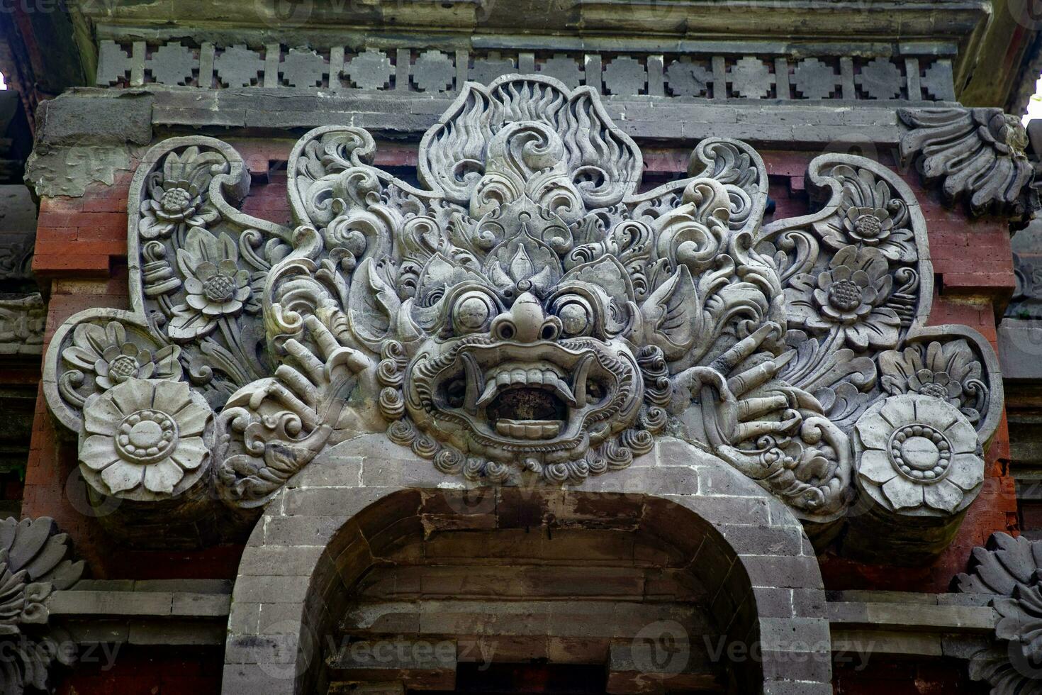 Door mantle of Indonesian Deity photo