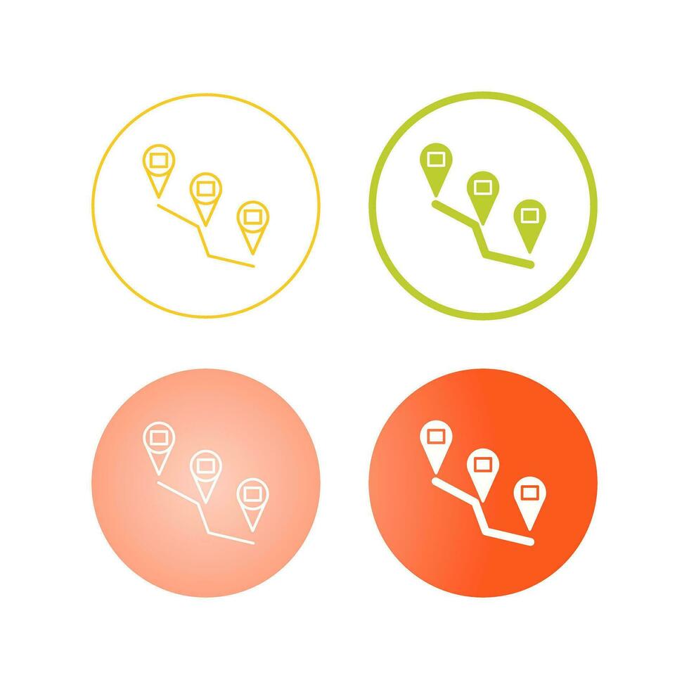 Reaching Destination Vector Icon