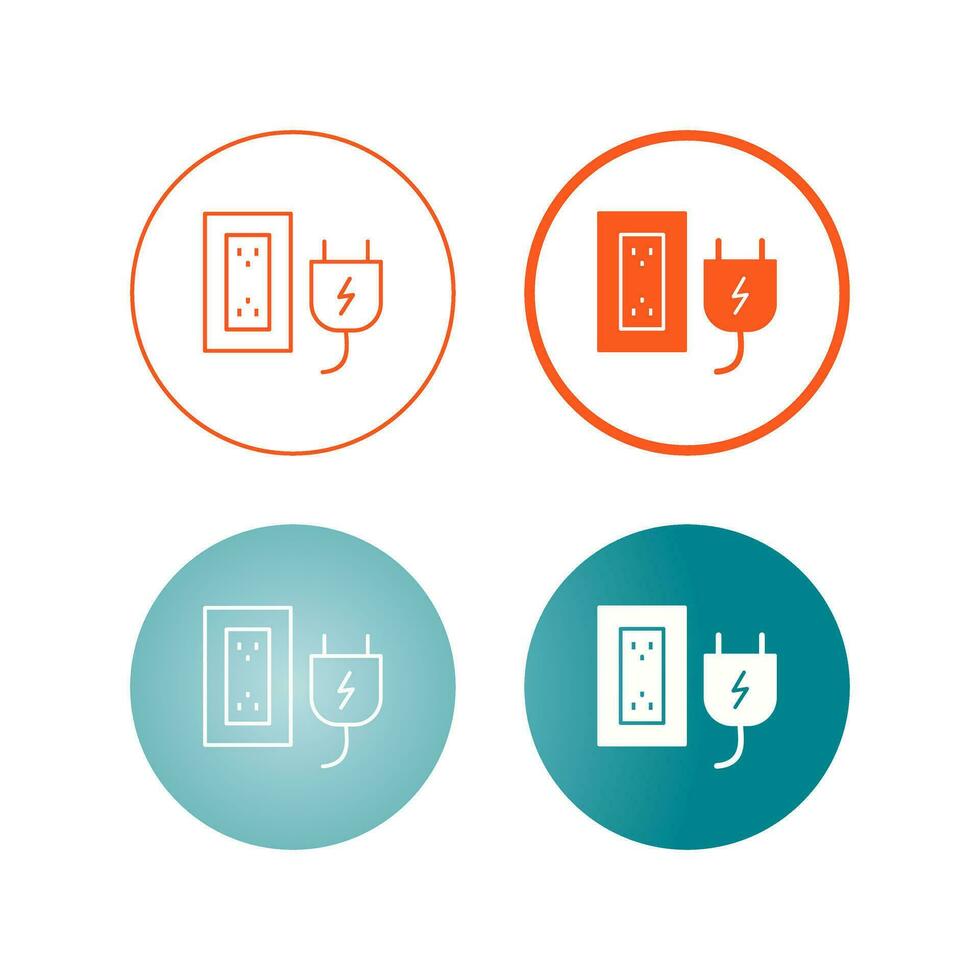 Plug and Socket Vector Icon