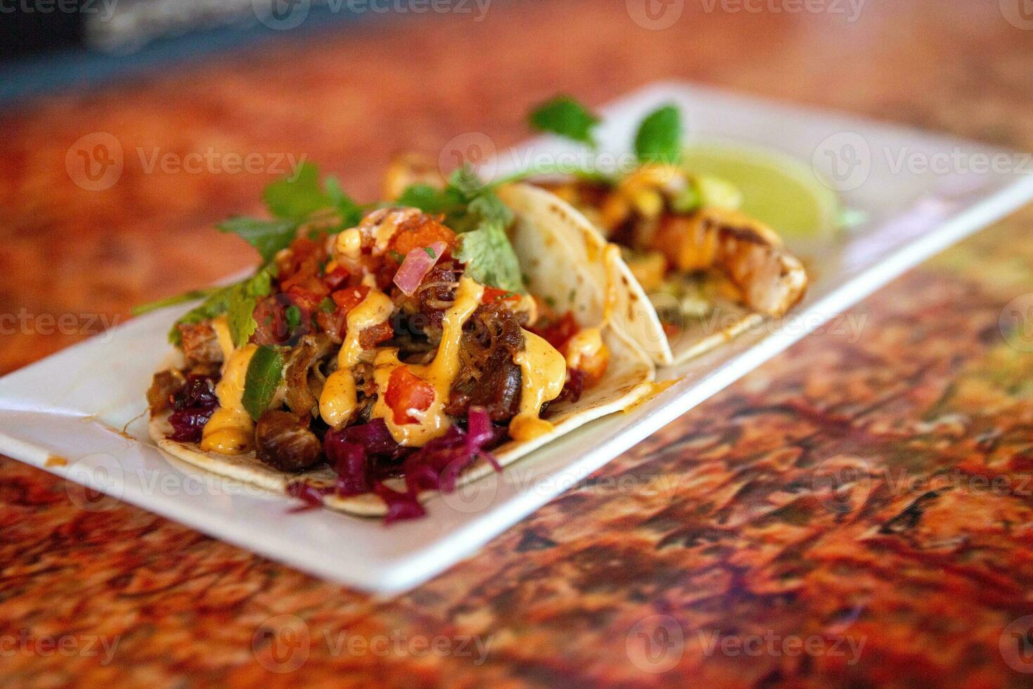 Crispy fish tacos photo