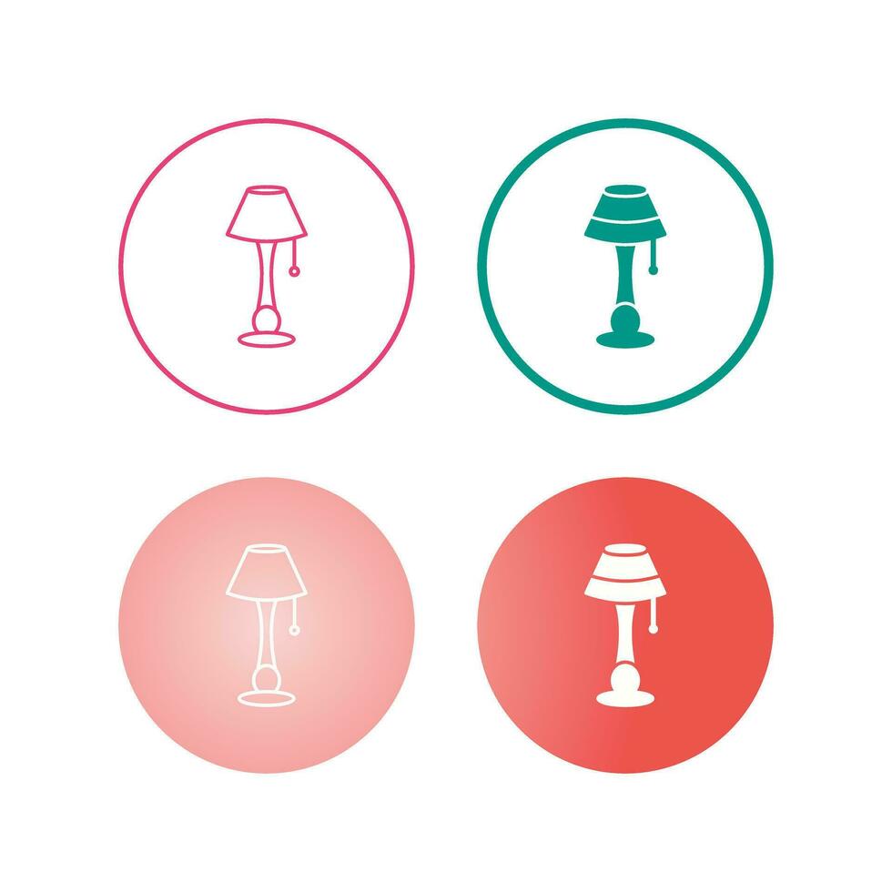 Lamp with stand Vector Icon